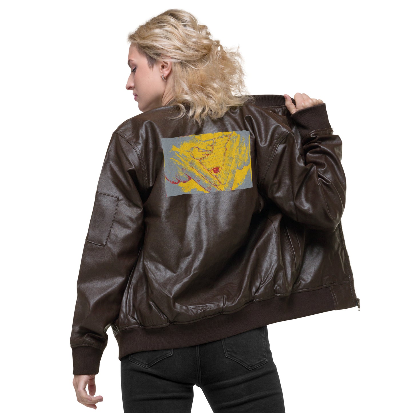 Leather Bomber Jacket