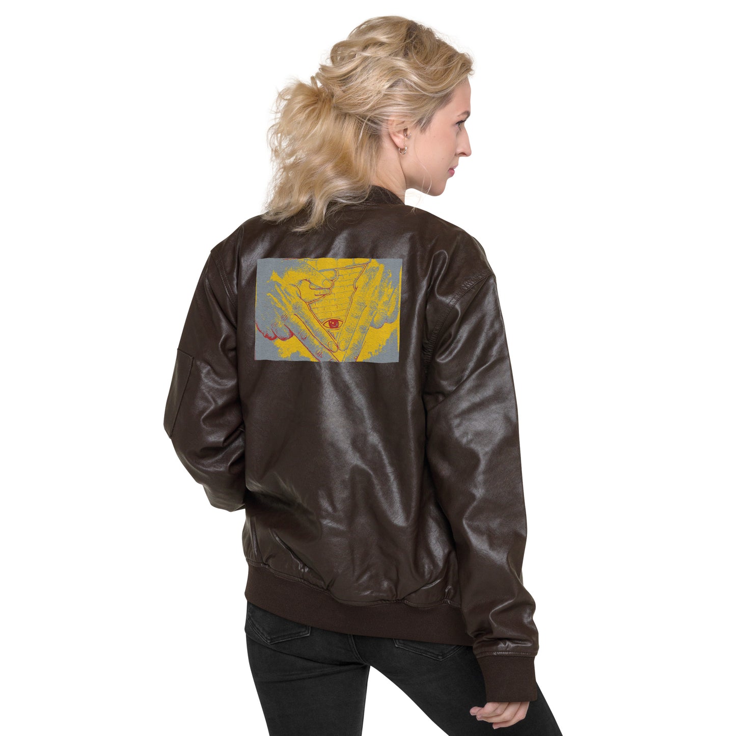 Leather Bomber Jacket