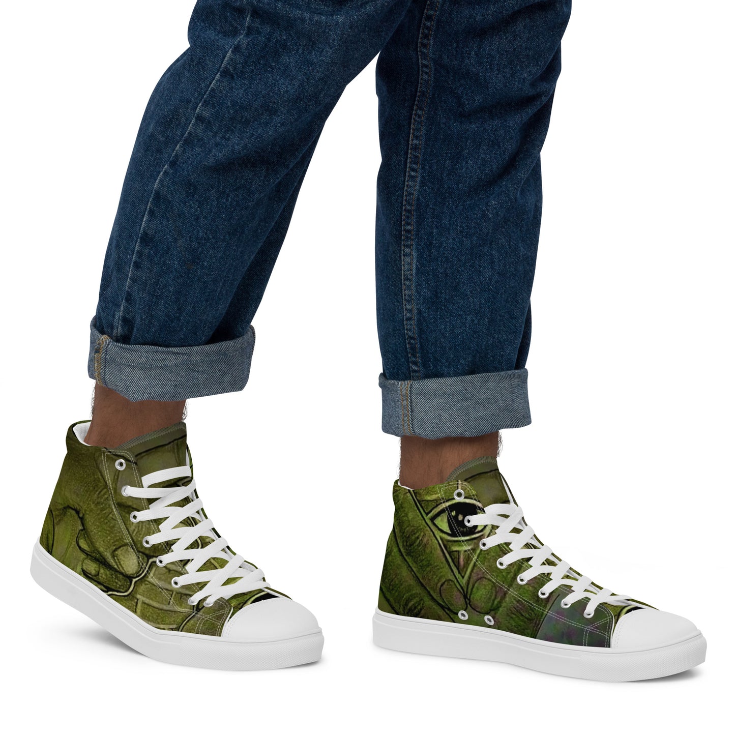 Men’s high top canvas shoes