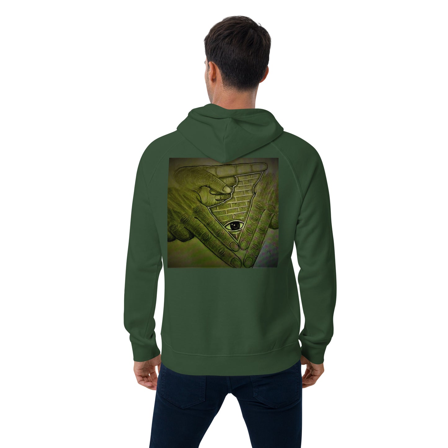 Unisex eco raglan hoodie