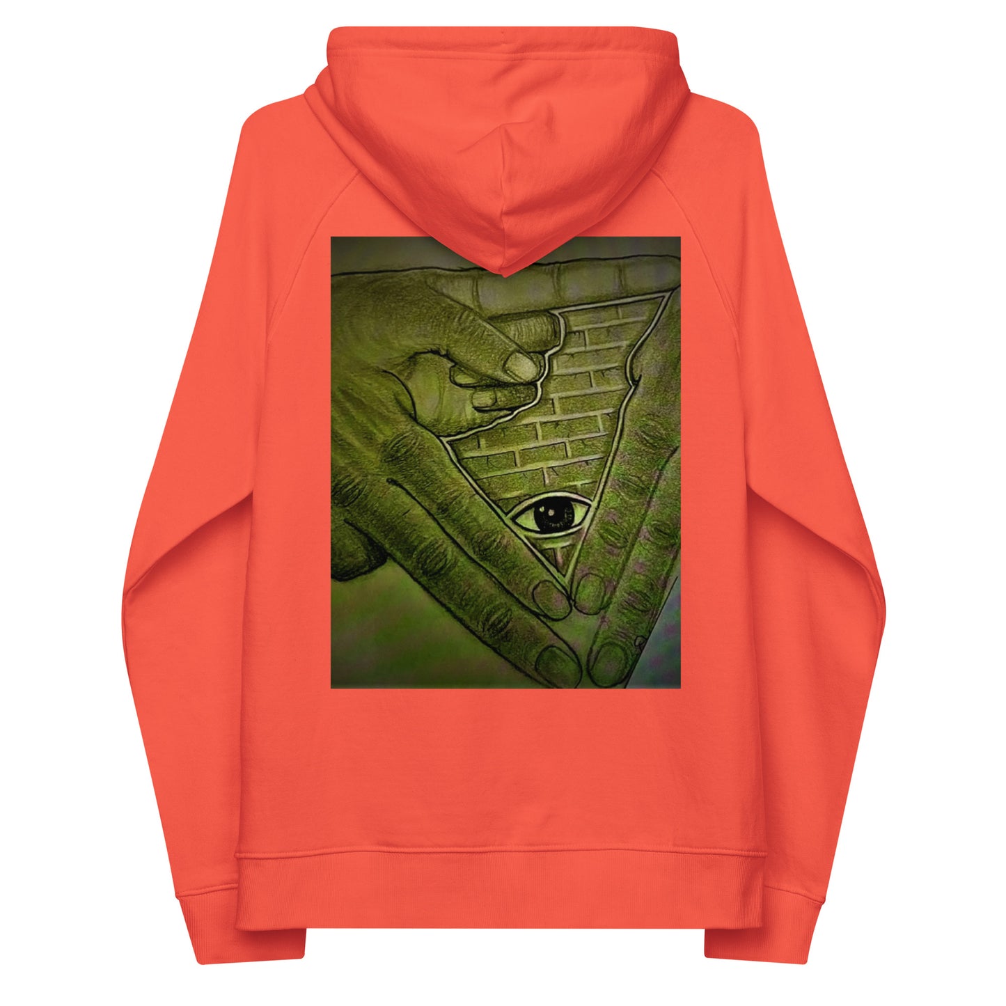 Unisex eco raglan hoodie