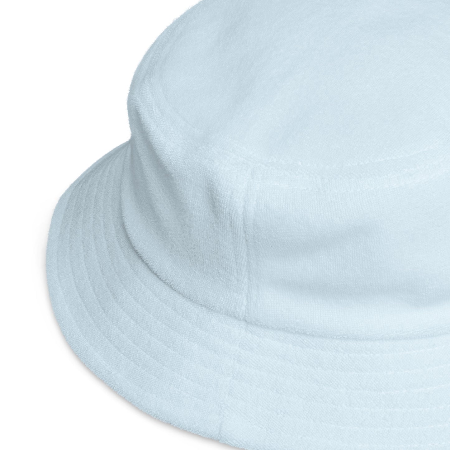 Unstructured terry cloth bucket hat