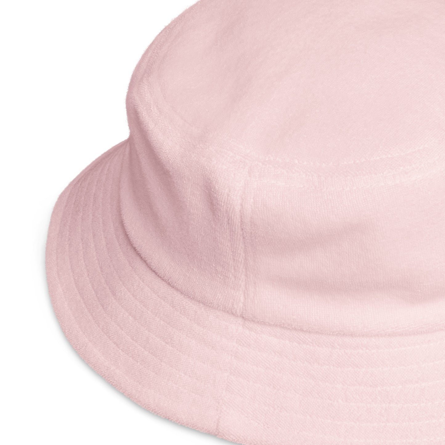 Unstructured terry cloth bucket hat