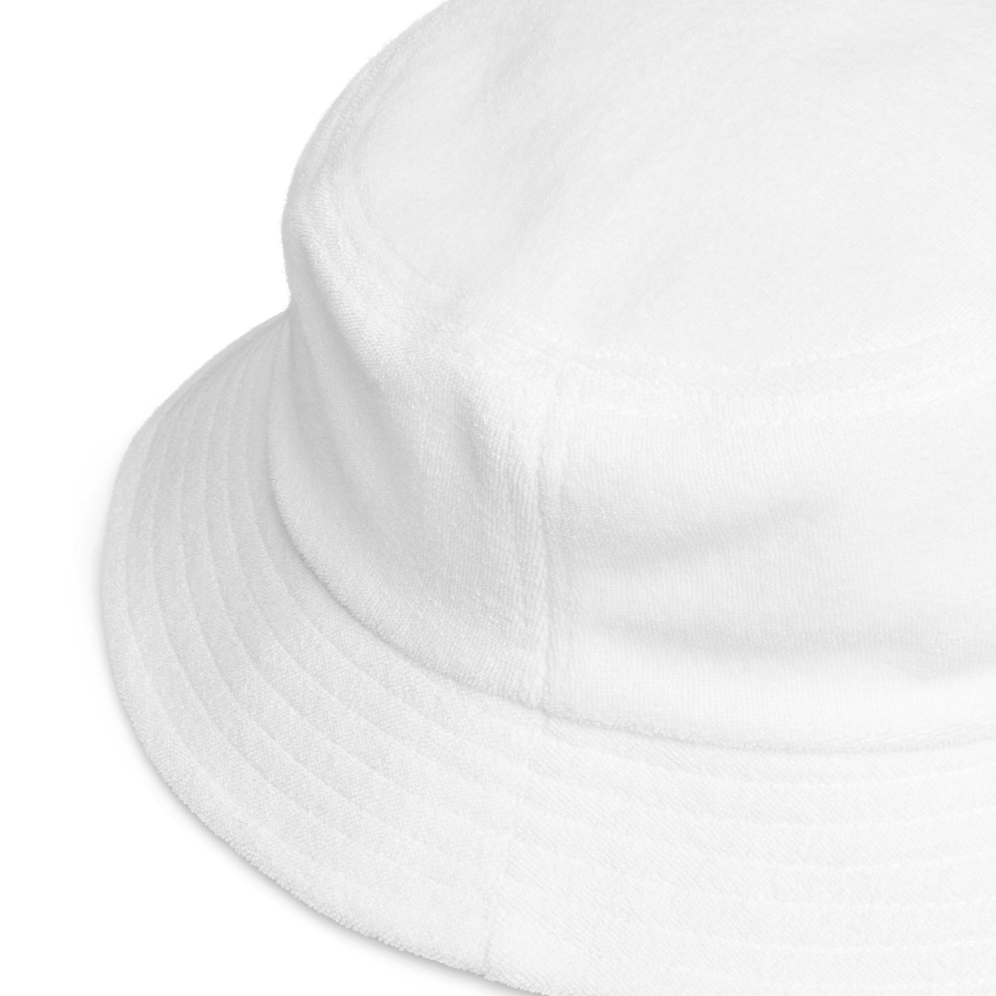 Unstructured terry cloth bucket hat